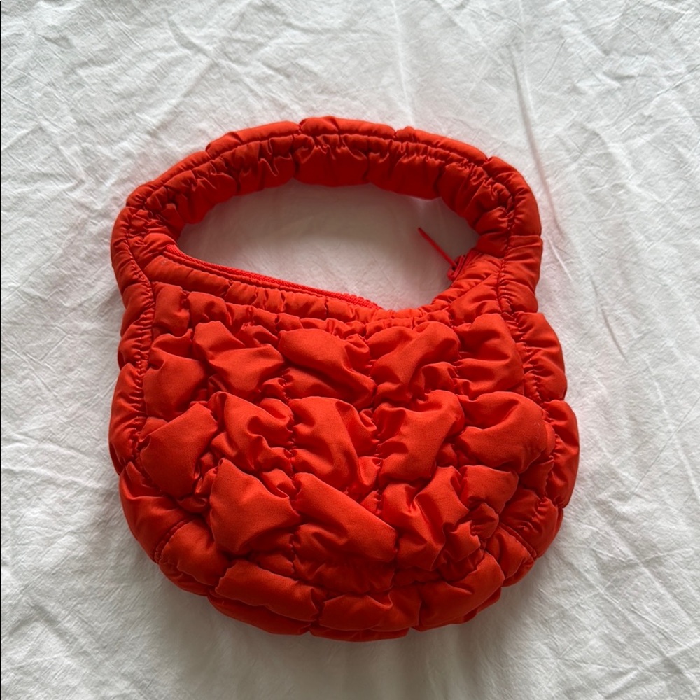 COS Orange Quilted Women's Bag